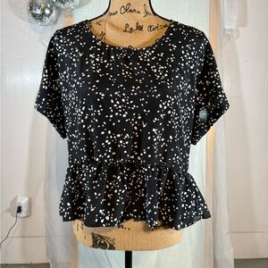 Cute black and white shirt